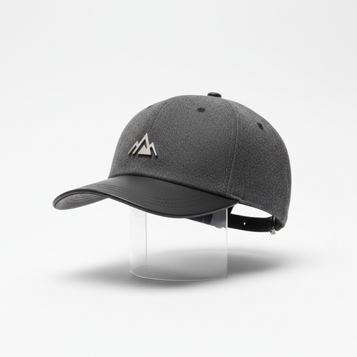 Stylish classic cap on white background